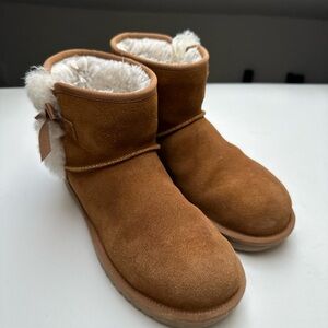 UGG Brown Suede Boots with Fur Lining